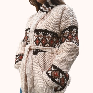 Marilyn Cardigan Sweater Replica Hand knitted cardigan Chunky Sweater Christmas Gift for him her for birthday gift